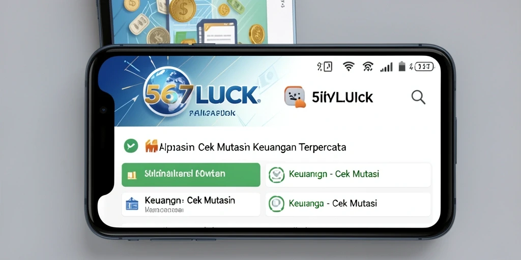 Tampilan antarmuka 567LUCK yang menarik dan informatif.