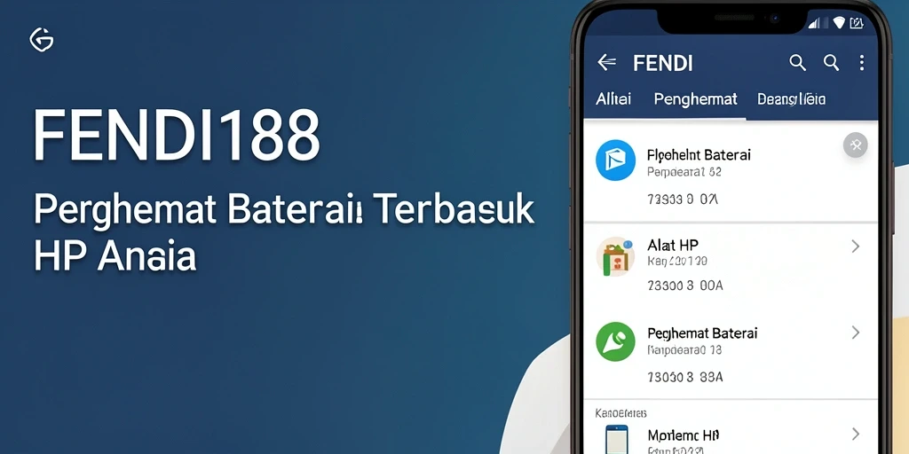Tampilan antarmuka FENDI188 yang sederhana dan efektif dalam menghemat baterai.
