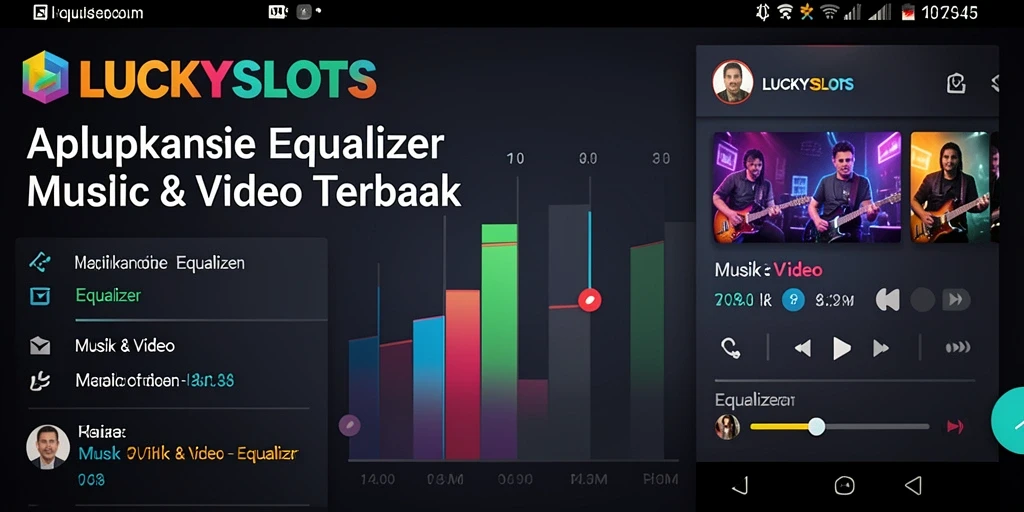 Tampilan antarmuka aplikasi Equalizer LUCKYSLOTS yang user-friendly.