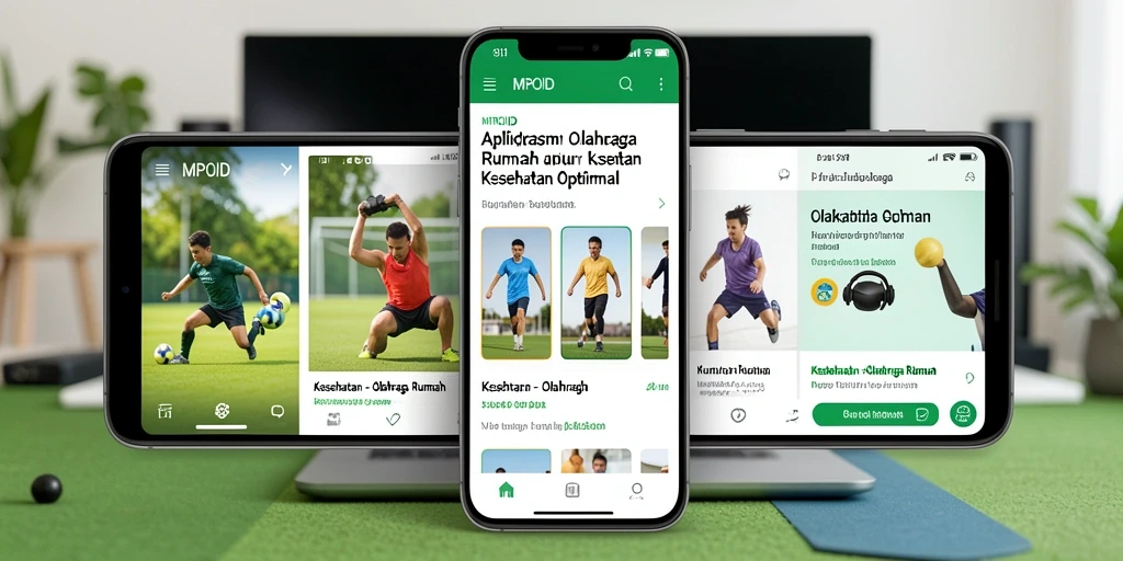 Screenshot MPOID menunjukkan fitur latihan efektif untuk kebugaran rumah.