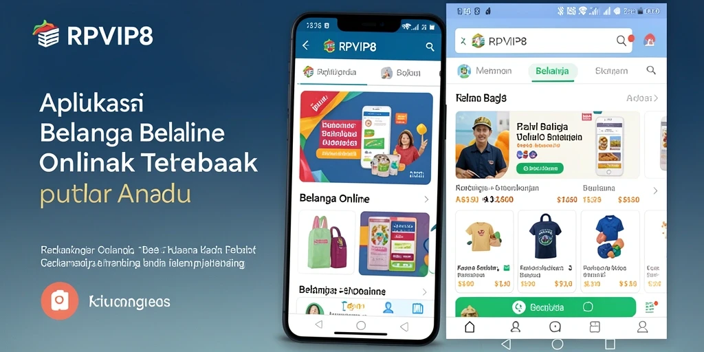 Antarmuka sederhana dan navigasi mudah dalam aplikasi Belanja Online.