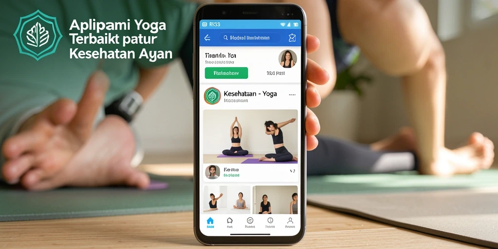 Antarmuka aplikasi RR33 dengan fitur Yoga interaktif dan intuitif.